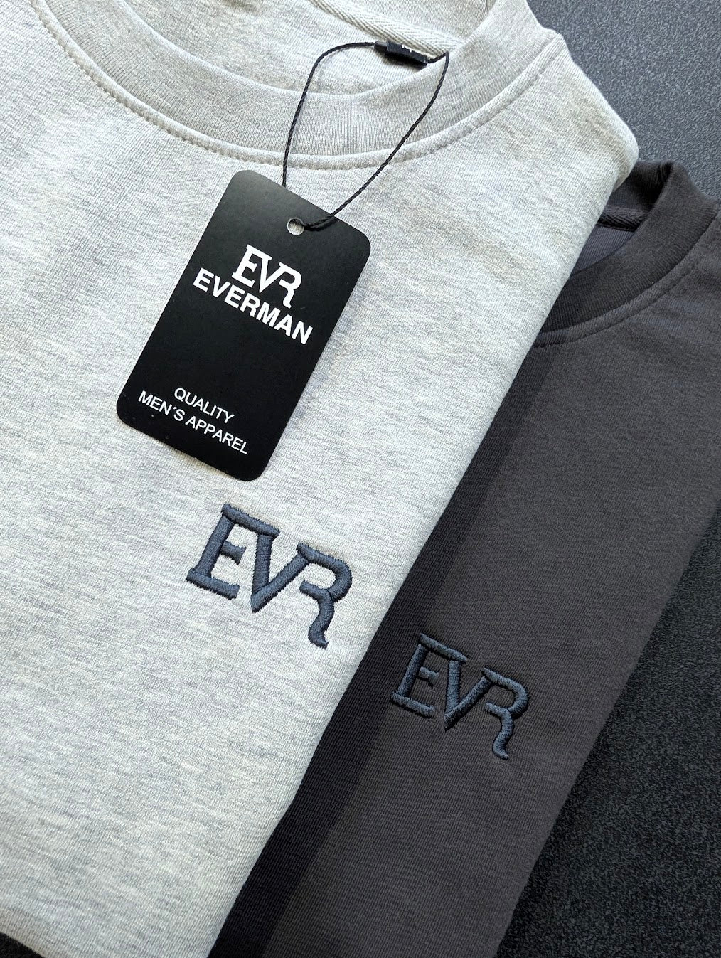 Velvet Sweatshirt Light Grey